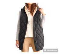 Tribal Diamond Quilted Reversable Puffer Vest